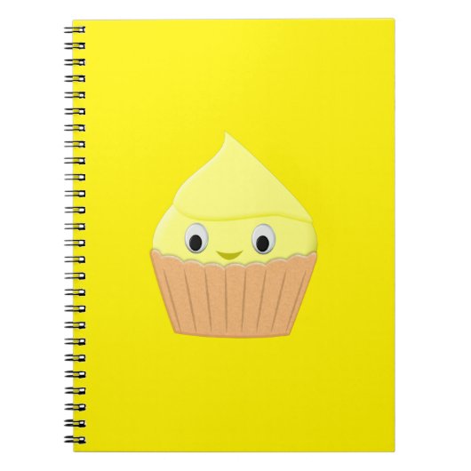 Cute Cartoon Lemon Cupcake Notitieboek (Voorkant)