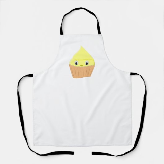 Cute Cartoon Lemon Cupcake Schort (Voorkant)