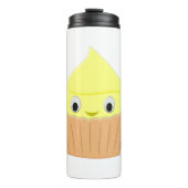 Cute Cartoon Lemon Cupcake Thermosbeker (Voorkant)