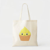 Cute Cartoon Lemon Cupcake Tote Bag (Voorkant)