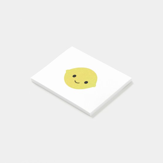 Cute Cartoon Lemon Post-it® Notes (Schuin)