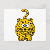 Cute Cartoon Leopard Briefkaart (Voorkant)