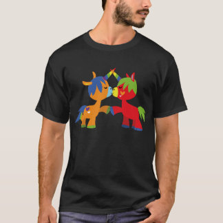 Cute Cartoon LGBTQIA Eenhoorns T-Shirt