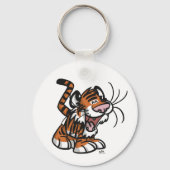 Cute Cartoon Lil'Tiger sleutelhanger (Voorkant)