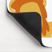 Cute Cartoon Lion Dad en Cub Mousepad Muismat (Hoek)