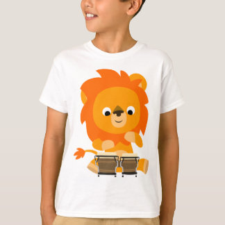 Cute Cartoon Lion die Bongos Children T-Shirt spee