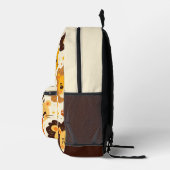 Cute Cartoon Lion Faces Bedrukte Rugzak (Rechts)