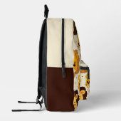 Cute Cartoon Lion Faces Bedrukte Rugzak (Links)