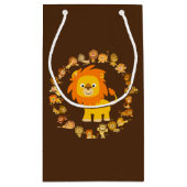 Cute Cartoon Lion Mandala Gift Bag Klein Cadeauzakje (Achterkant)