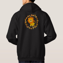 Cute Cartoon Lion Mandala Hoodie