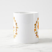 Cute Cartoon Lion Mandala Jumbo Mok (Voorkant)