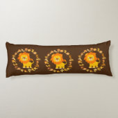 Cute Cartoon Lion Mandala Lichaamskussen (Achterkant)