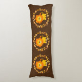 Cute Cartoon Lion Mandala Lichaamskussen (Voorkant Verticaal)