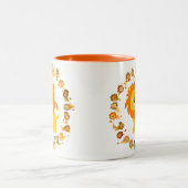 Cute Cartoon Lion Mandala Mok (Center)