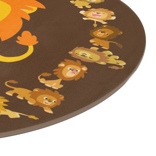 Cute Cartoon Lion Mandala snijraad Snijplank (Hoek)