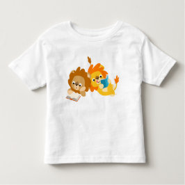 Cute Cartoon Lion Readers children T shirt
