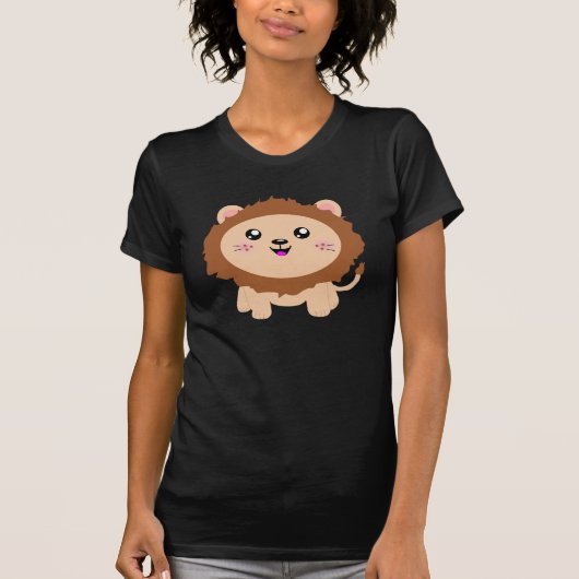 Cute cartoon Lion T-shirt (Voorkant)