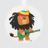 Cute Cartoon Lion Zion AcrylOrnament Ornament (achterkant)