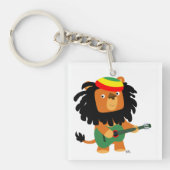 Cute Cartoon Lion Zion AcrylSleutelhanger Sleutelhanger (Voorkant)