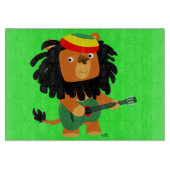 Cute Cartoon Lion Zion Cutting Board Snijplank (Voorkant)