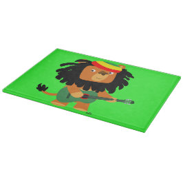 Cute Cartoon Lion Zion Cutting Board Snijplank