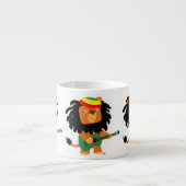 Cute Cartoon Lion Zion Espresso Mok (Voorkant)