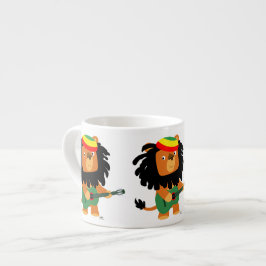 Cute Cartoon Lion Zion Espresso Mok