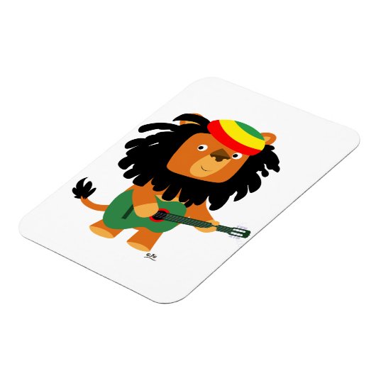 Cute Cartoon Lion Zion Flexible Magnet Magneet (Linkerzijde)