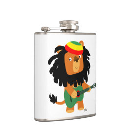 Cute Cartoon Lion Zion Hip Flask Heupfles