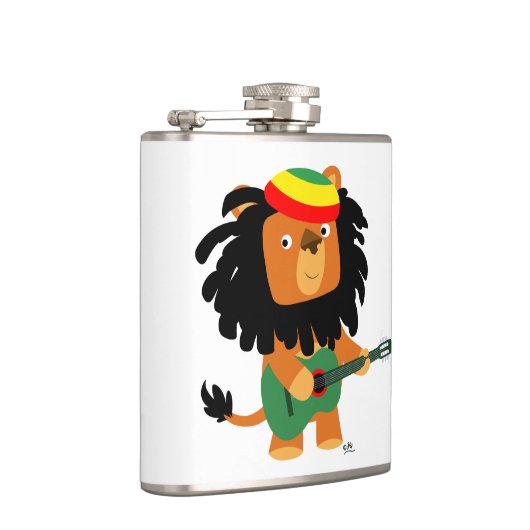 Cute Cartoon Lion Zion Hip Flask Heupfles (Rechts)