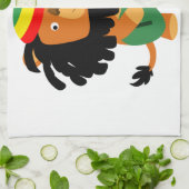 Cute Cartoon Lion Zion Kitchen Towel Theedoek (Gevouwen)