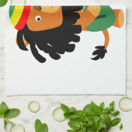 Cute Cartoon Lion Zion Kitchen Towel Theedoek