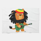 Cute Cartoon Lion Zion Kitchen Towel Theedoek (Horizontaal)