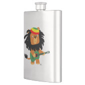 Cute Cartoon Lion Zion Klassieke fles Heupfles (Links)