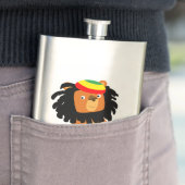 Cute Cartoon Lion Zion Klassieke fles Heupfles (Voorbeeld)