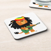 Cute Cartoon Lion Zion Onderzetters Set (Linkerzijde)