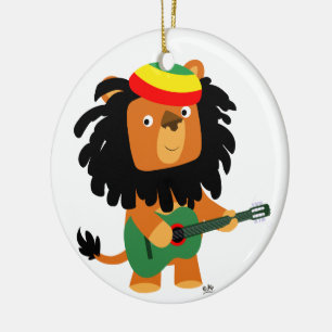 Cute Cartoon Lion Zion Ornament