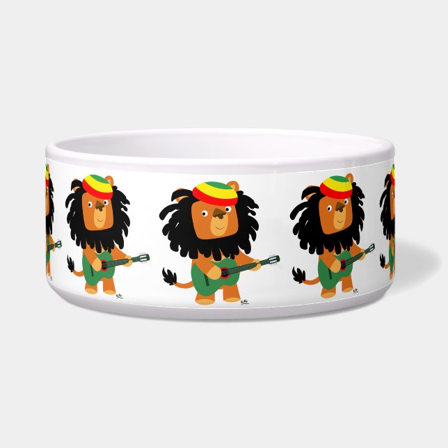 Cute Cartoon Lion Zion Pet Bowl Voerbakje (Voorkant)