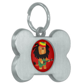 Cute Cartoon Lion Zion Pet Tag Huisdieren Naamplaatje