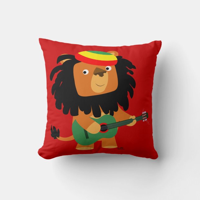 Cute Cartoon Lion Zion Pillow Kussen (Voorkant)