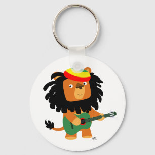 Cute Cartoon Lion Zion Sleutelhanger