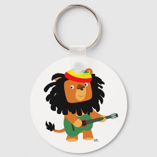 Cute Cartoon Lion Zion Sleutelhanger (Voorkant)