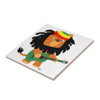 Cute Cartoon Lion Zion Tegel Tegeltje