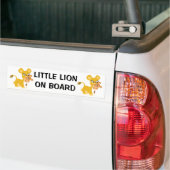 Cute Cartoon Lioness die haar snede draagt Bumpersticker (Op Truck)