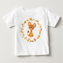Cute Cartoon Lionesses Mandala Baby T-Shirt