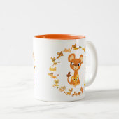 Cute Cartoon Lionesses Mandala Mok (Voorkant rechts)