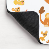 Cute Cartoon Lionesses Mandala Mousepad Muismat (Hoek)