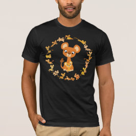 Cute Cartoon Lionesses Mandala T-Shirt