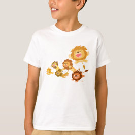 Cute Cartoon Lions’ Parade Children T-shirt