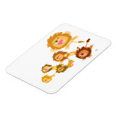 Cute Cartoon Lions Parade Flexible Magnet Magneet (Linkerzijde)